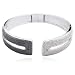Sterling Silver Black and White Diamond Bracelet, 7.25"