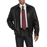 Joseph & Feiss Leather Bomber Jacket