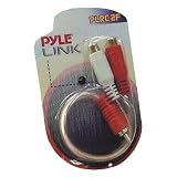 PYLE PLRC2F Dual Female to Single Male RCA Y Connector