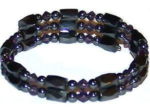 Hematite Magnetic Bracelet Wrap – Purple
