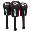 Kansas City Chiefs NFL Set of Three Mesh Barrel Head Covers