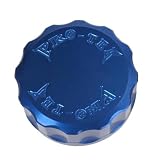 Pro-Tek Round Brake Reservoir Cap - Blue RC-150B , 2004-2006 Honda CBR1000RR, 2000-2006 Honda RVT1000R RC51, 1991-2003 Honda ST1100, 2003-2006 Honda ST1300, 1999-2005 Honda VTR1000 Super Hawk, 2008 Kawasaki ZX1000 Ninja ZX-10R, 2007-2008 Kawasaki ZX600 Ni