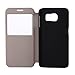 S6 Case, Galaxy S6 Case, GoodPro™ Popular Fashion [Window View Design] (Pattern A), Premium PU Leather S View Flip Cover with Stand for Samsung Galaxy S6, Included (Screen Protector, Stylus and Cleaning Cloth), Samsung Galaxy S6 Case