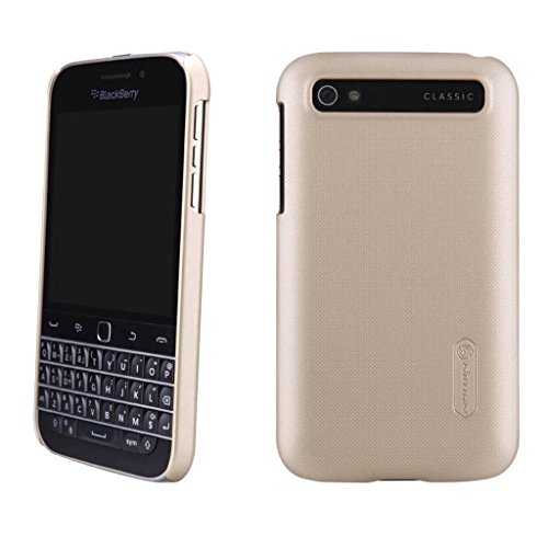 BlackBerry Classic Case ,Leevin(TM) Frosted Hard Case Cover with HD Screen Protector for BlackBerry Classic Q20 (Frosted Golden)