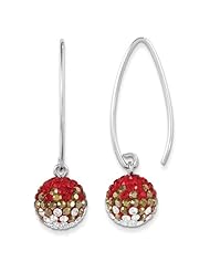 Sterling Silver Swarovski Elements San Francisco Spirit Ball Earrings