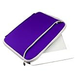 (Purple K2) Mivizu Premium Neoprene Sleeve Case Book Cover for Amazon Kindle 2 / Amazon Kindle DX eBook reader perfect fitted with front pocket