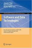 Software and Data Technologies: First International Conference, ICSOFT 2006, Setúbal, Portugal, September 11-14, 2006, Revised Selected Papers (Communications in Computer and Information Science)
