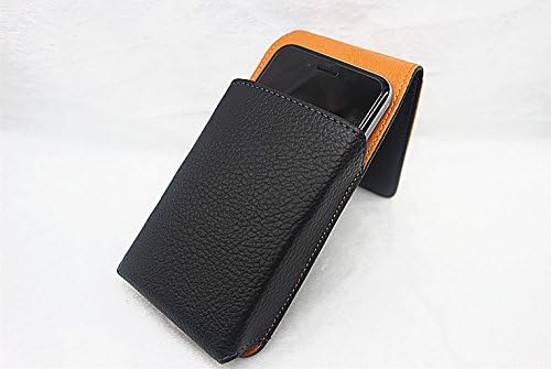 Premium Vertical Leather Duty Holster Case Pouch Belt Clip for Alcatel One Touch Idol X OT-6040D