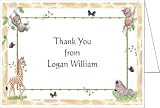 Jungle Animals Baby Thank You Cards - Set of 20