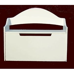 Gift Mark Toy Chest with Arched Back, White by Gift Mark