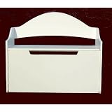 Gift Mark Toy Chest with Arched Back, White by Gift Mark