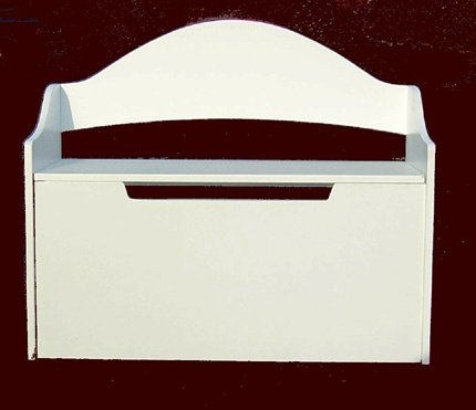 - Toy & Storage Box w/ Bench-White