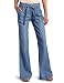 Jolt Juniors Chambray Relaxed Pleated Detail Pant, Blue, 13