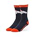 NFL Denver Broncos Men's '47 Bolt Casual Dress Crew Socks, Light Navy, Large, 1-Pack