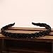 Polytree Women's Rhinestone Beaded Crystal Headband Hair Band (Black)