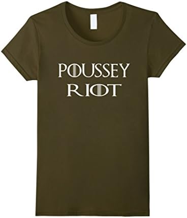 Women's POUSSEY RIOT SHIRT Large Olive