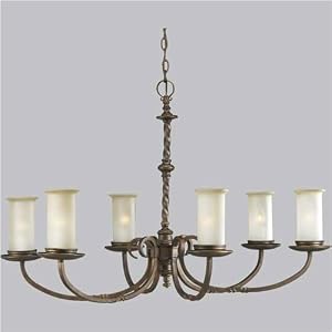 Thomasville Santiago Six Light Chandelier in Roasted Java by Progress Lighting