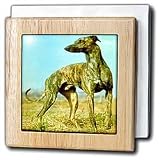 Brindle Greyhound - 6 Inch Tile Napkin Holder