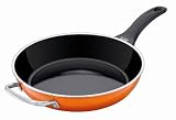 Silit 11-Inch Frying Pan with Helper Handle, Wild Orange