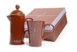 La Cafetiere Lavender Chocolatiere 3-Cup Chocolate Maker and Mug Gift Set with Lavender Chocolate Sachet