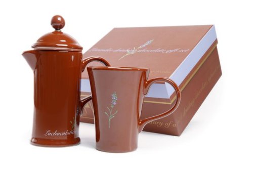 La Cafetiere Chocolatiere Gift Set, Lavender, Mini