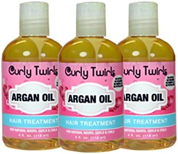 Curly Twirls argan oil hair treatment 3pcs - Styling aragan oil 1oz