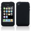 Black XYLO SuperTuff Silicone Rubber Skin Case Cover Pouch Fits Apple iPhone 3G & 3GS. Part of the XYLO ACCESSORIES RANGE.