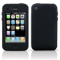 Black XYLO SuperTuff Silicone Skin / Case / Cover / Protective Pouch To Fit Apple iPhone 3GS. Part of the XYLO ACCESSORIES RANGE.