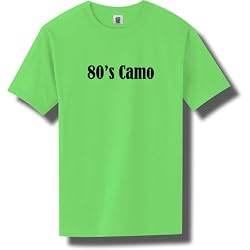 80's Camo Short Sleeve Bright Neon T-Shirt - Available in 5 bright colors