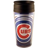 MLB Baseball Team Logo Vortex 16 Ounce Acrylic Travel Tumbler Glass - Chicago Cubs