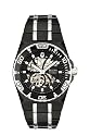 Bulova Men's Marine Star Mechanical Hand-Wind Automatic Black Dial Watch #98A108