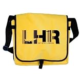 London Heathrow Airport Code LHR United Kingdom Messenger Bag Yellow