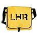 London Heathrow Airport Code LHR United Kingdom Messenger Bag Yellow