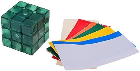 Fang Shi Mini Shuang Ren Transparent 3x3x3 Magic Cube 54.6MM(Limited Edition)-Green