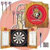 NHL Ottawa Senators Dart Cabinet includes Darts and Board