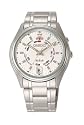 Orient Men's Automatic Day and Date White Stainless Steel Watch #CEM5J005W