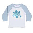 DribbleFactory Spit On That Tissue and I'll Call Social Services Blue Baseball Top (18 Months)