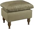 Pillow Top Ottoman Micro Suede Sage