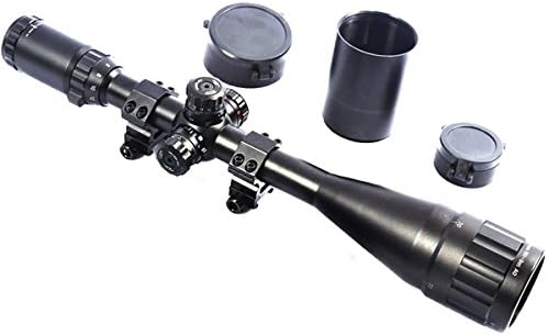 4-16x50mm Scope W front AO Adjustment By Ourgear- Red/Green Illumination Mil-dot Reticle- Comes With Extended Sunshade &amp; Heavy Duty Ring Mount &amp; Lens Cover- Hunting Crosshair Rifle/ Gun Scope