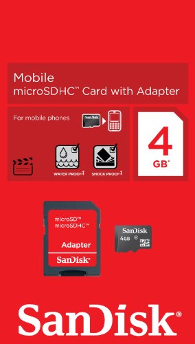 Cover image : Sandisk microSDHC 4GB SDSDQ-4096 SDカードアダプター付属
