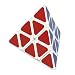 Pyraminx QJ - Magische Pyramide - weiß - inkl. Cubikon-Tasche
