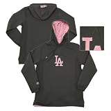 Los Angeles Dodgers Women's Charcoal Liberation Hood by Majestic Athletic