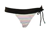O'neill Papeete Stripe Banded Tunnel Bikini Bottom Brown Small