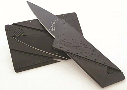 Lanfeld Lain Sinclair Cardsharp2 Credit Card Sized Folding Knife (Black Blade 1 pack)