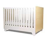 Spot On Square Hiya Crib, White/Bamboo