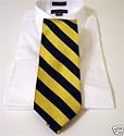 100% Woven Silk Self-Tie Necktie - Gold & Black Stripe - Wake Forest, Vanderbilt, Alpha Phi Alpha