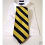 100% Woven Silk Self-Tie Necktie - Gold & Black Stripe - Wake Forest, Vanderbilt, Alpha Phi Alpha