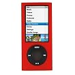 GTMax Red Rubberized Snap on Crystal Cover Case for Apple iPod nano 16GB 8GB 5th 5G Generation NEWEST MODEL