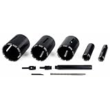 Buy 5pc Dry Diamond Masonry Core Drill Bit Kit 1.5 2 4 4.5 5 Includes Adapters by Steel Dragon Tools