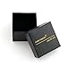 6mm/8mm Men's Women Not Fade Zirconium Black Titanium Ring with Mahogany Wood Inlay Comfort Fit Wedding Band